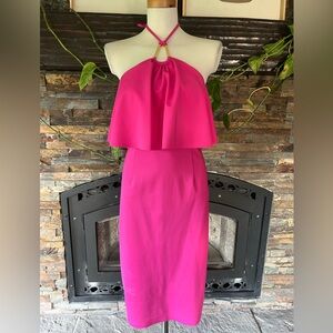 Trina Turk Soozy Cocktail Party Bachelorette Dress‎ Pink Size 12 Large NWT